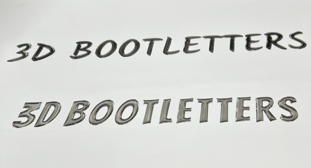 Close-up epoxy bootletters